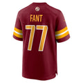 Punc W.Commanders #77 George Fant Burgundy Team Game Jersey