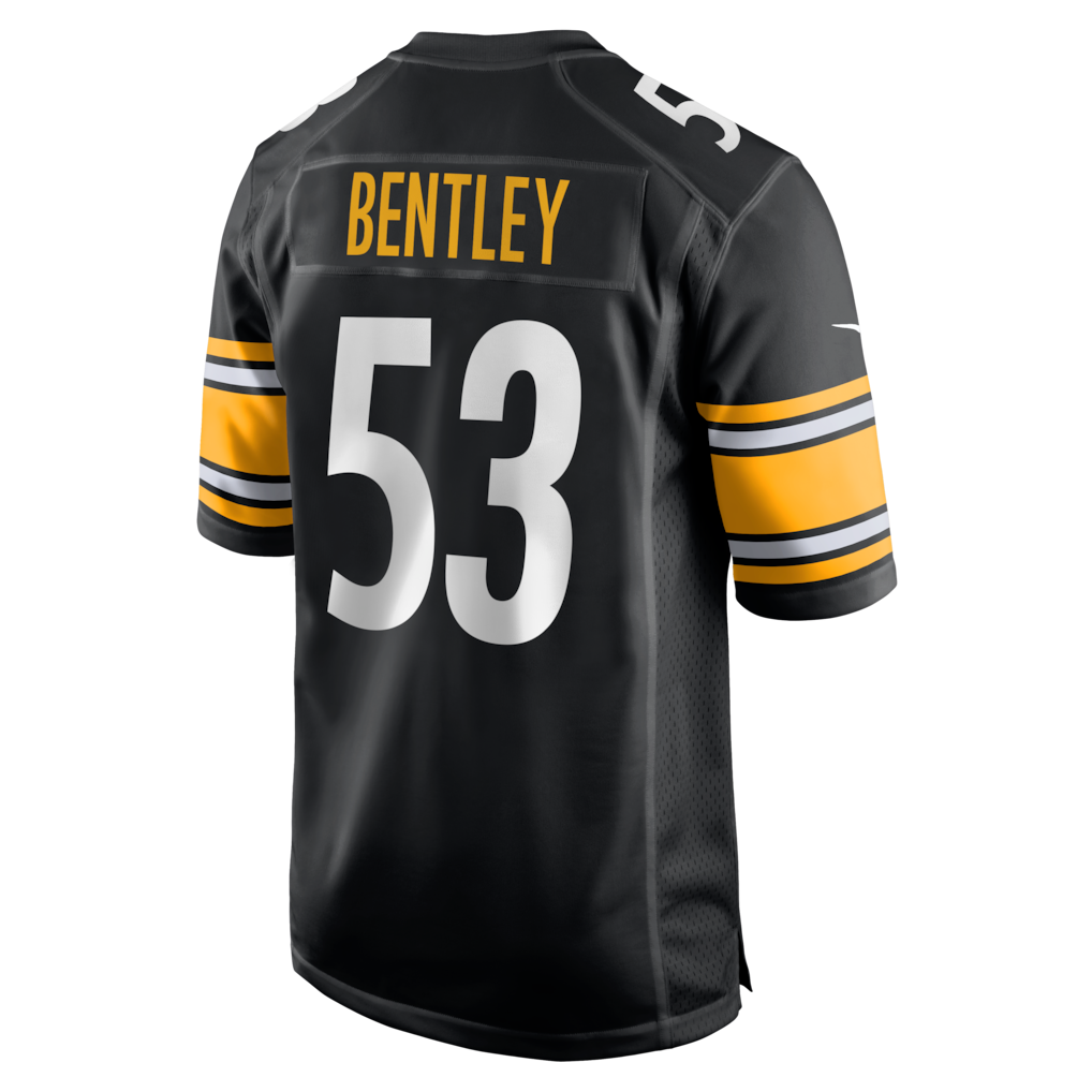 Punc P.Steelers #53 JaWhaun Bentley Black Team Game Jersey