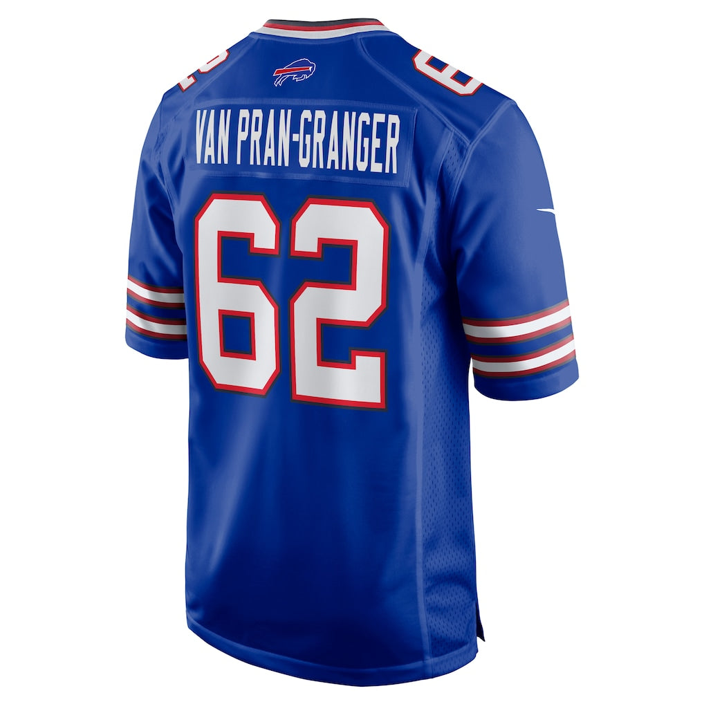 Punc B.Bills #62 Sedrick Van Pran-Granger Royal Game Jersey