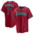 Punc A.Diamondbacks #7 Corbin Carroll Player Red Home Replica Personalized Stitched Jerseys