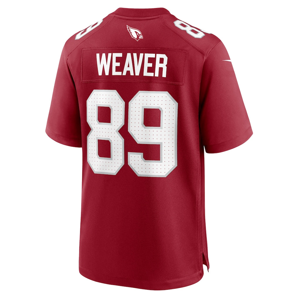 Punc A.Cardinals #89 Xavier Weaver Cardinal Team Game Jersey