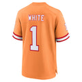 Punc TB.Buccaneers #1 Rachaad White Orange Alternate Game Jersey