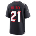 Punc H.Texans #21 Calen Bullock Navy Team Game Jersey