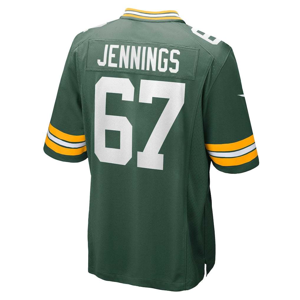 Punc GB.Packers #67 Donovan Jennings Green Game Jersey