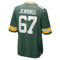Punc GB.Packers #67 Donovan Jennings Green Game Jersey