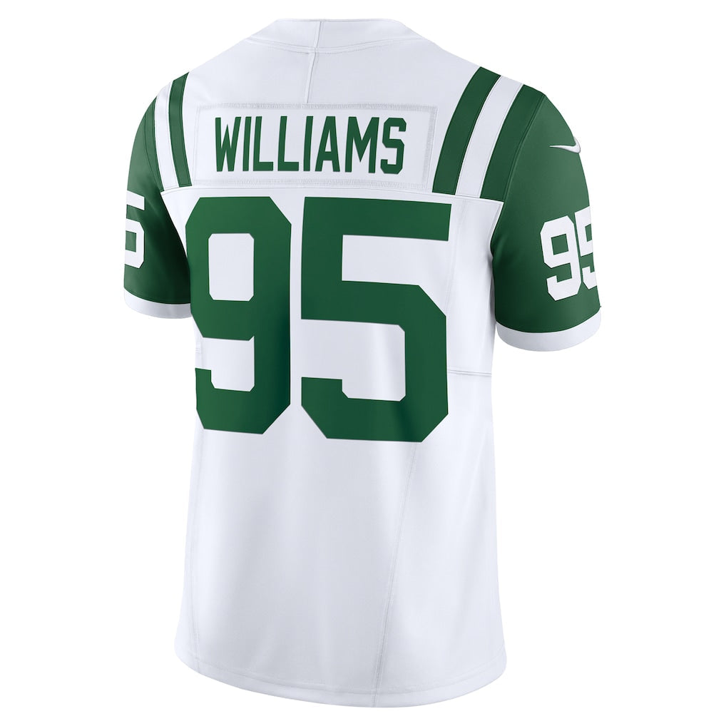 Punc NY.Jets #95 Quinnen Williams White Classic Alternate Vapor F.U.S.E. Limited Jersey