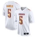 Punc #5 Jayden Daniels Player W.Commanders Tundra White Fashion Stitched Jerseys