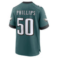 Punc P.Eagles #50 Jaelan Phillips Midnight Green Team Game Jersey