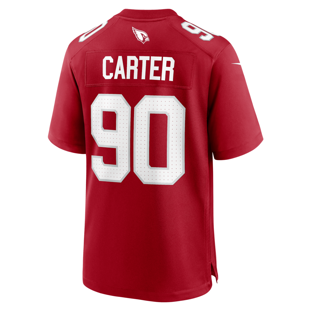 Punc A.Cardinals #90 Zach Carter Cardinal Team Game Jersey