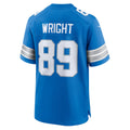 Punc D.Lions #89 Brock Wright Blue Team Game Jersey