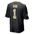 Punc NO.Saints #1 Dad Black Game Jersey