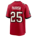 Punc TB.Buccaneers #25 Jacob Parrish Red Team Game Jersey