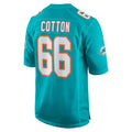 Punc M.Dolphins #66 Lester Cotton Sr. Aqua Home Game Player Jersey
