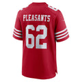 Punc SF.49ers #62 Austen Pleasants Scarlet Team Game Jersey