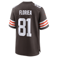 Punc C.Browns #81 Luke Floriea Brown Team Game Jersey