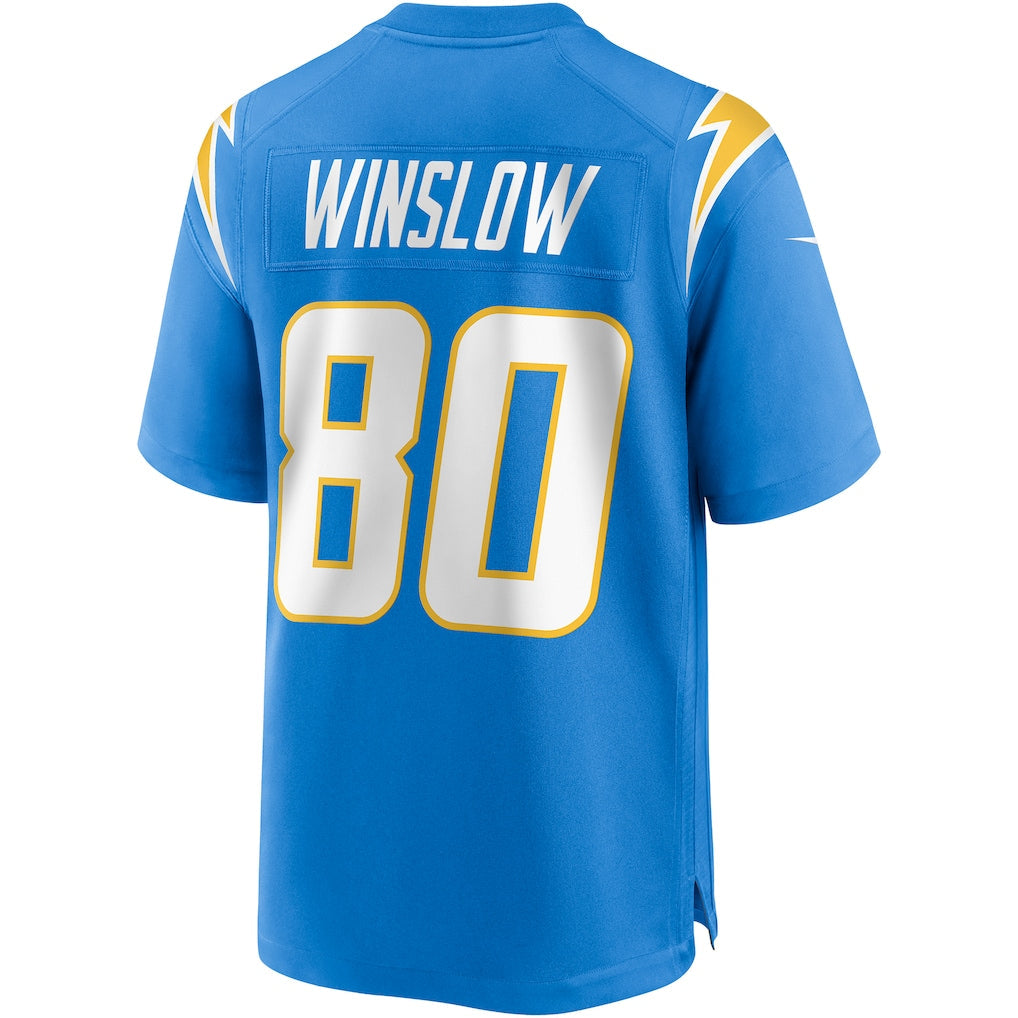 Punc LA.Chargers #80 Kellen Winslow Powder Blue Game Retired Player Jersey