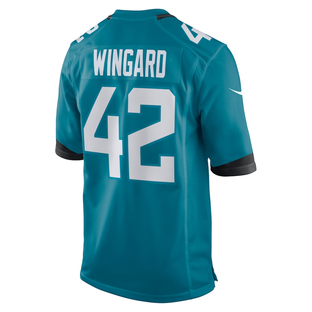 Punc J.Jaguars #42 Andrew Wingard Teal Game Jersey