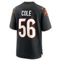 Punc C.Bengals #56 Myles Cole Black Team Game Jersey