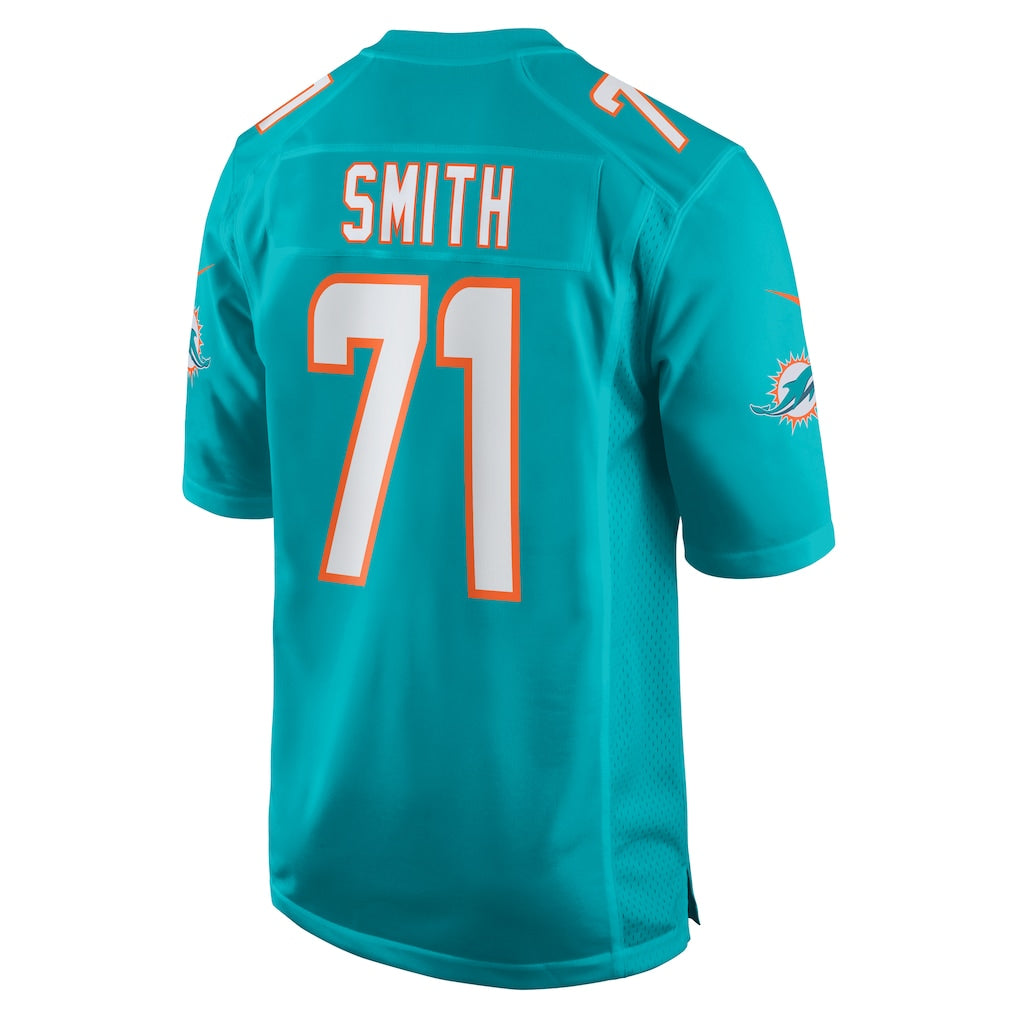 Punc M.Dolphins #71 Kion Smith Aqua Game Jersey