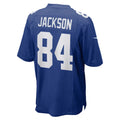 Punc NY.Giants #84 Tyree Jackson Royal Game Jersey