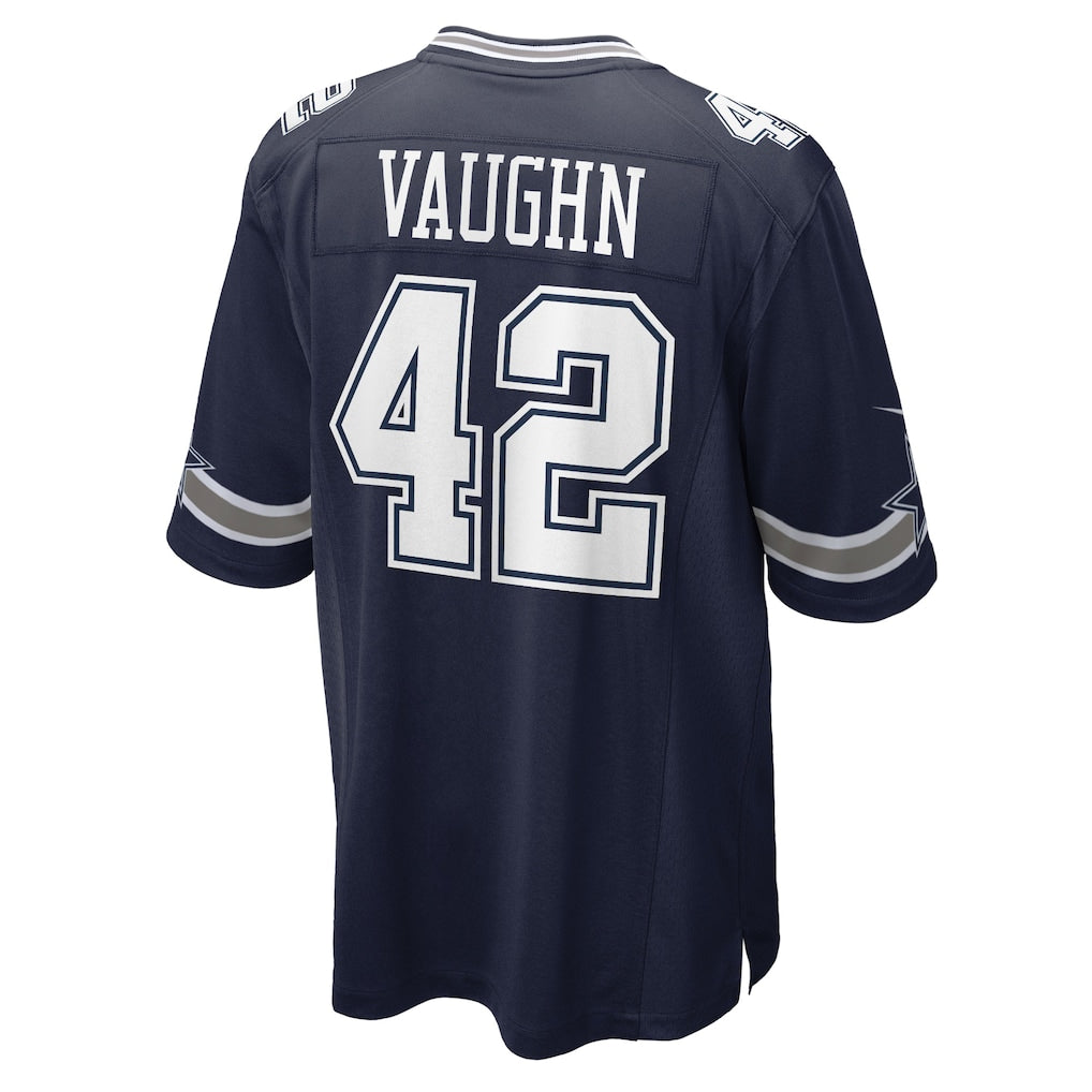 Punc D.Cowboys #42 Deuce Vaughn Navy Game Jersey