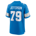 Punc D.Lions #79 Quinton Jefferson Blue Team Game Jersey
