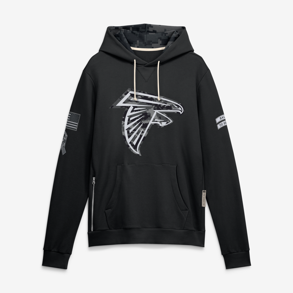 Punc A.Falcons Black 2026 Salute to Service Sideline Dri-FIT Pullover Hoodie Jerseys