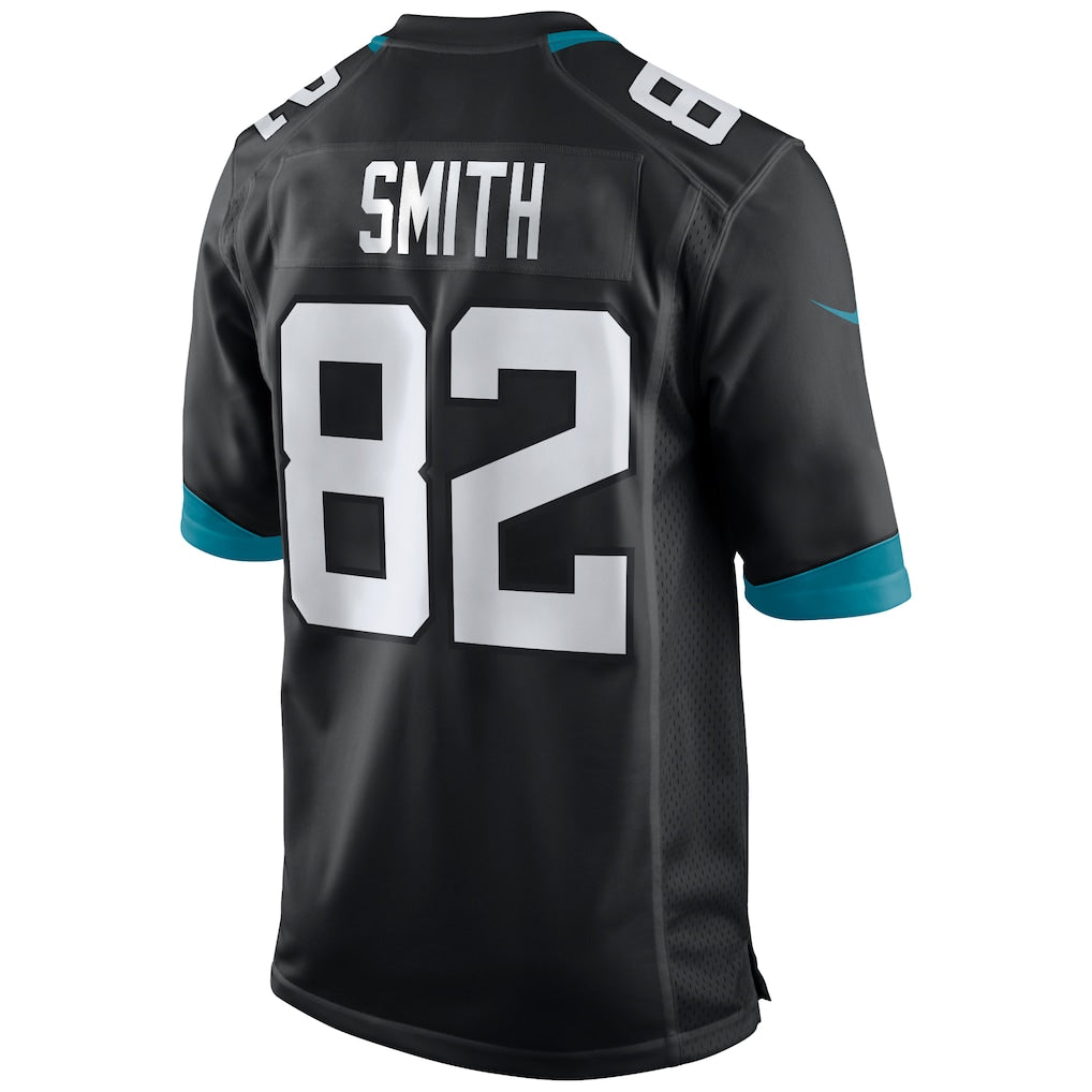 Punc J.Jaguars #82 Jimmy Smith Black Retired Player Alternate Game Jersey