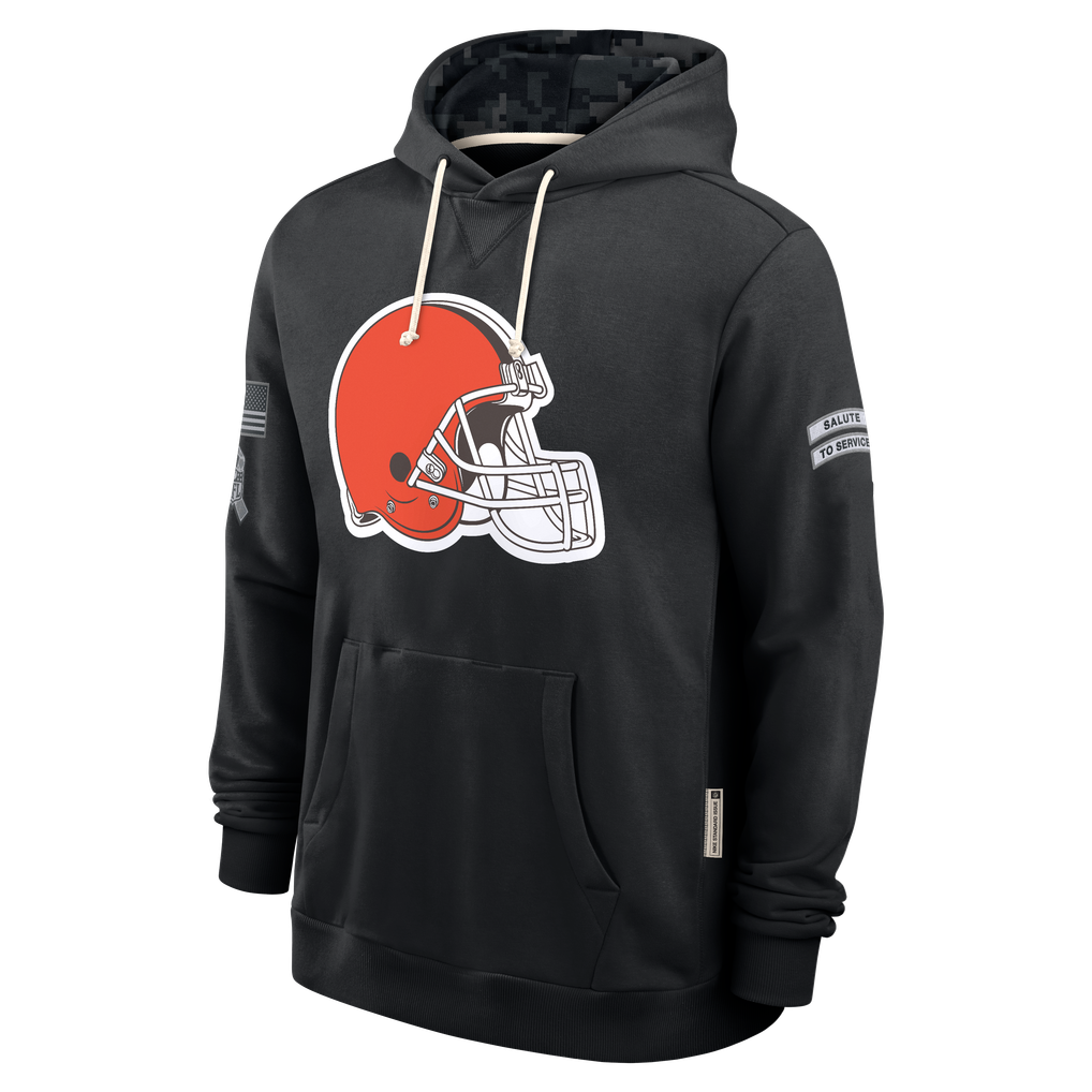 Punc C.Browns Black 2026 Salute to Service Sideline Dri-FIT Pullover Hoodie Jerseys