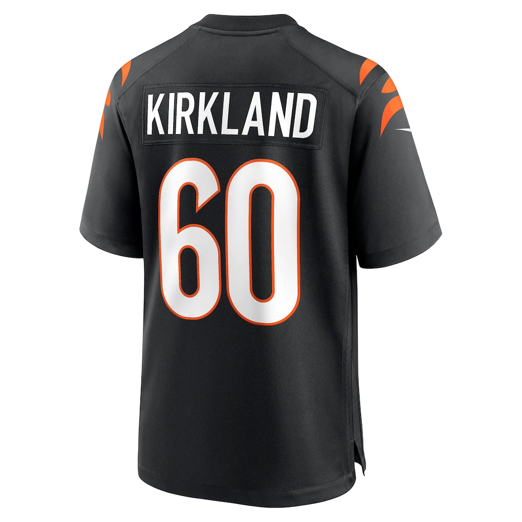 Punc C.Bengals #60 Jaxson Kirkland Black Team Game Jersey