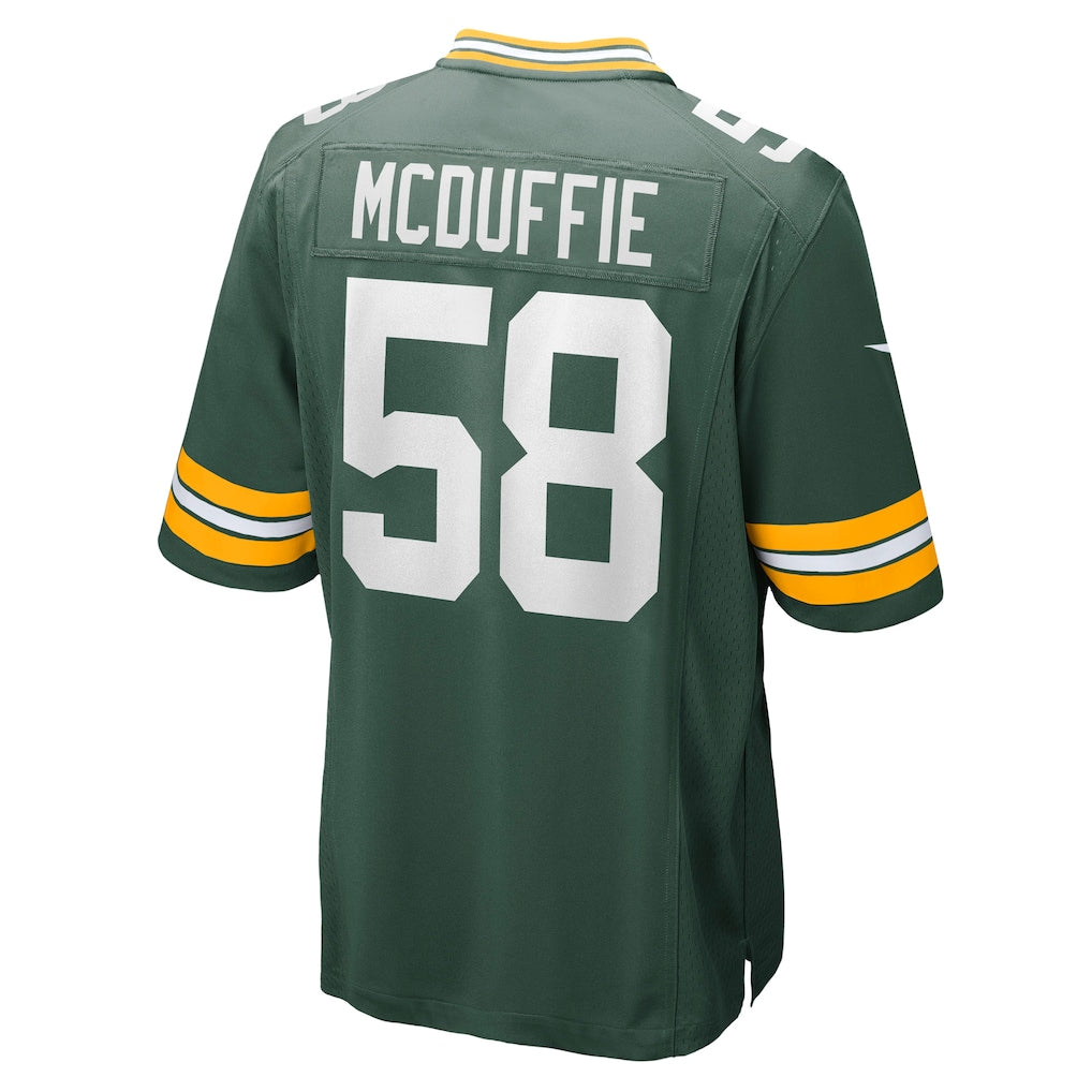 Punc GB.Packers #58 Isaiah McDuffie Green Game Jersey