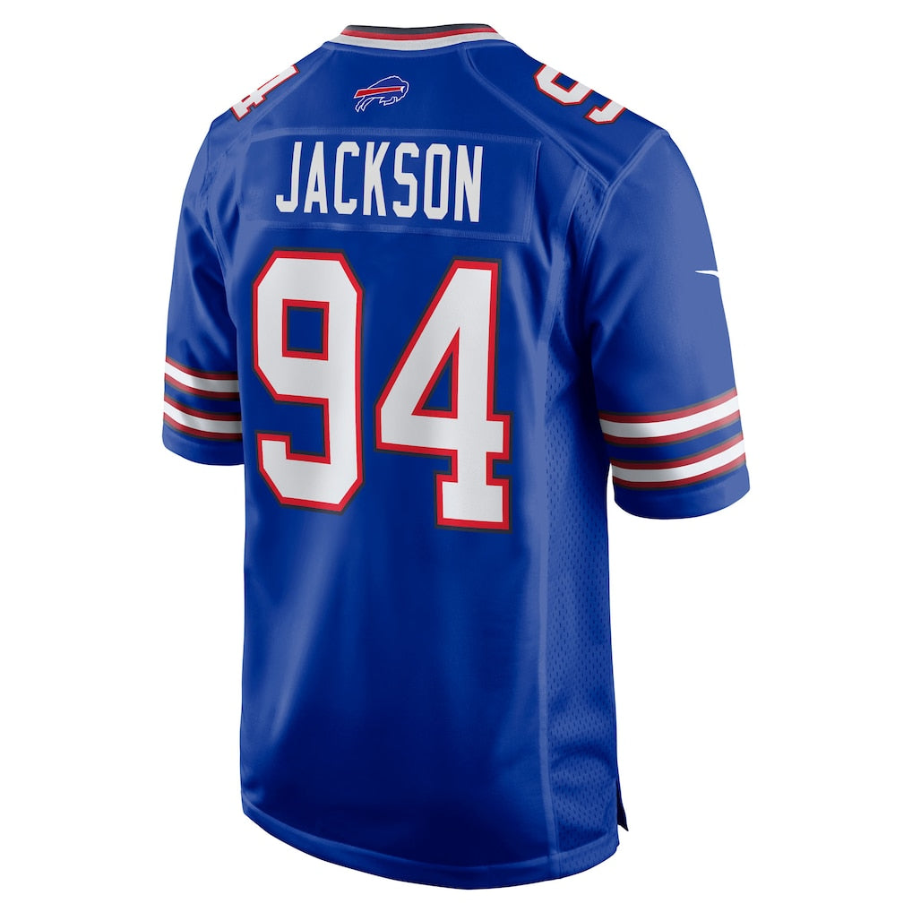 Punc B.Bills #94 Landon Jackson Royal Team Game Jersey