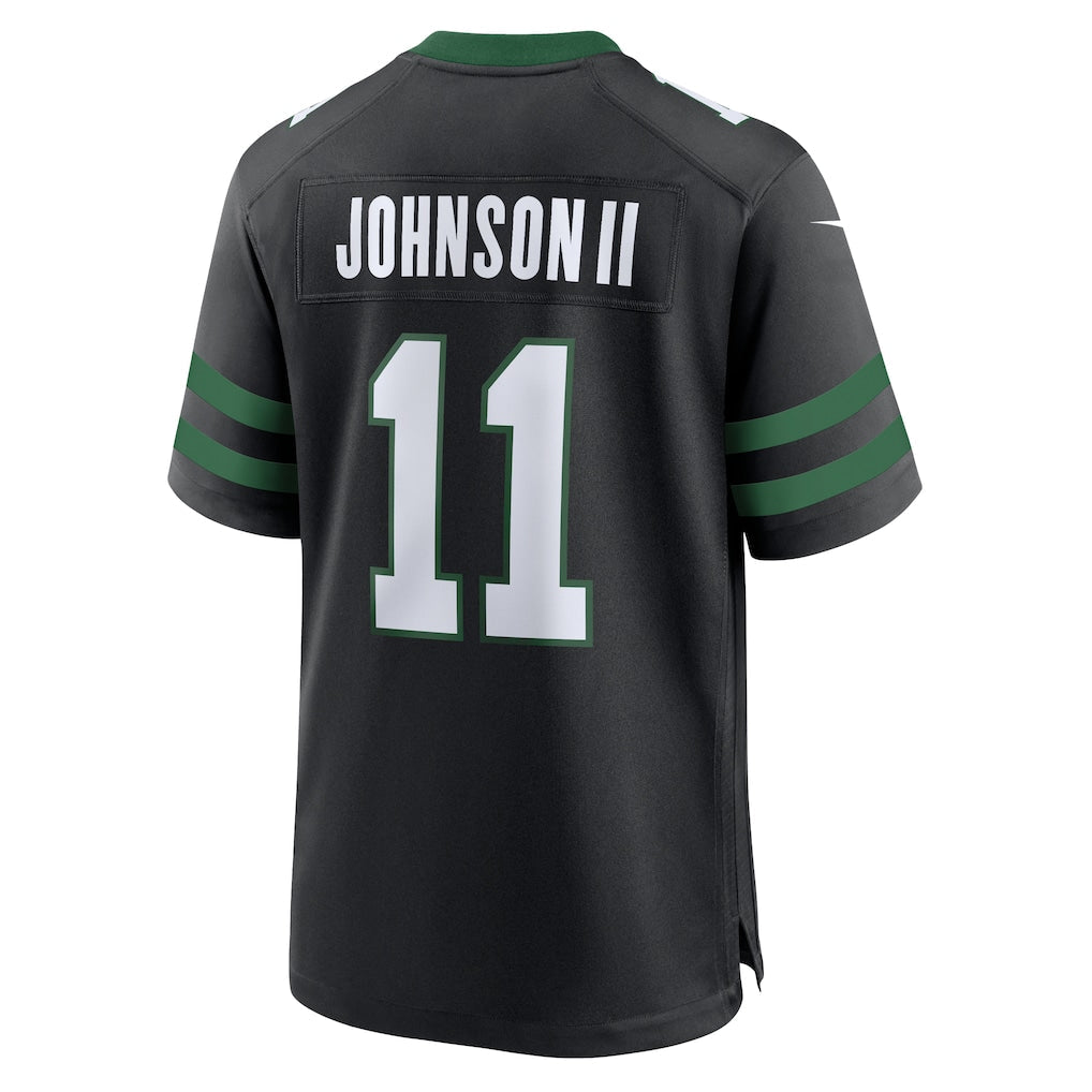 Punc NY.Jets #11 Jermaine Johnson II Legacy Black Alternate Game Jersey