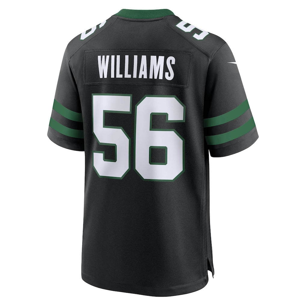 Punc NY.Jets #56 Quincy Williams Legacy Black Alternate Game Jersey
