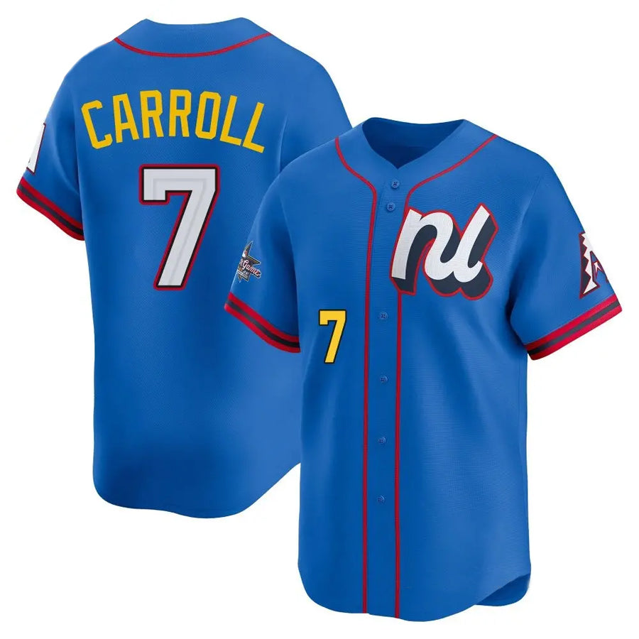 Punc A.Diamondbacks #7 Corbin Carroll Player Blue All-Star Edition Limited Personalized Stitched Jerseys