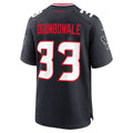 Punc H.Texans #33 Dare Ogunbowale Navy Team Game Jersey