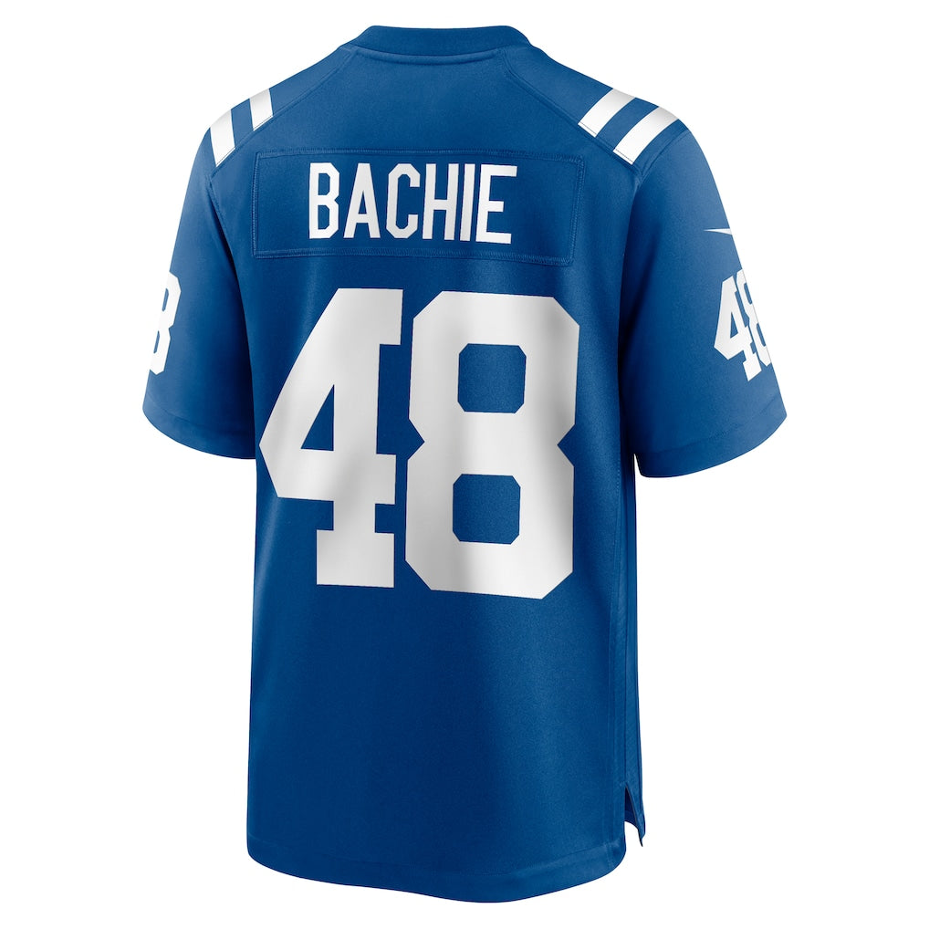 Punc IN.Colts #48 Joe Bachie Royal Team Game Jersey