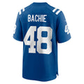 Punc IN.Colts #48 Joe Bachie Royal Team Game Jersey