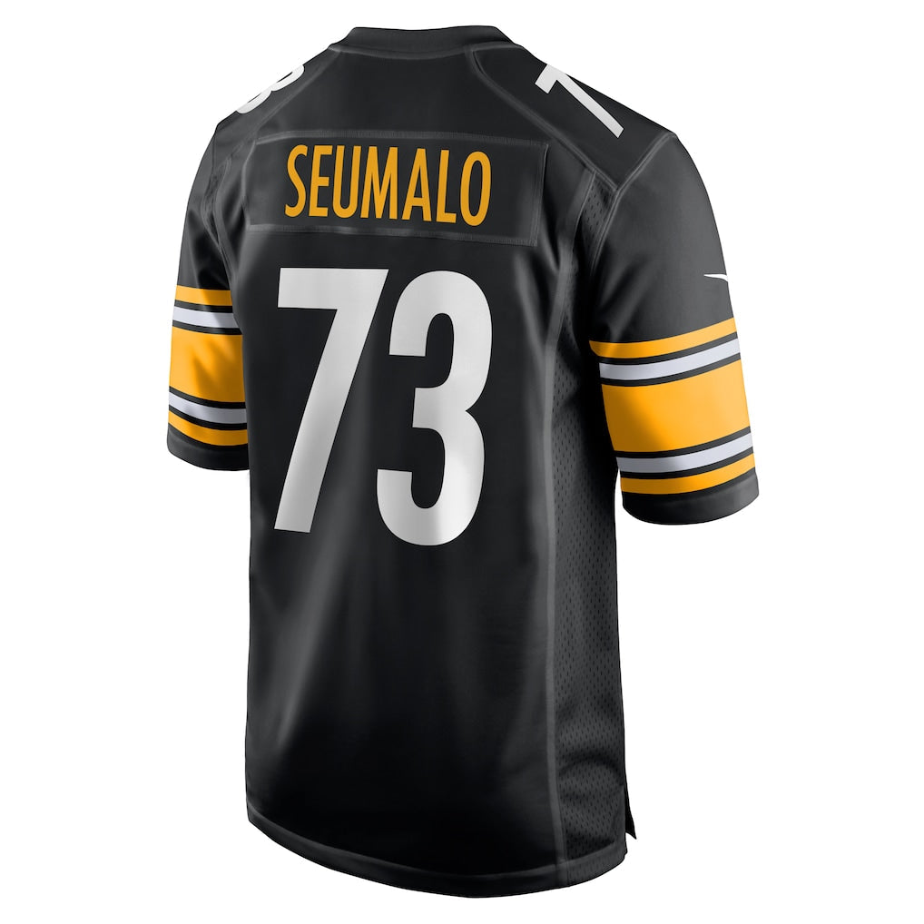 Punc P.Steelers #73 Isaac Seumalo Black Game Jersey