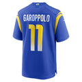 Punc LA.Rams #11 Jimmy Garoppolo Royal Game Jersey