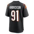 Punc C.Bengals #91 Trey Hendrickson Black Game Jersey