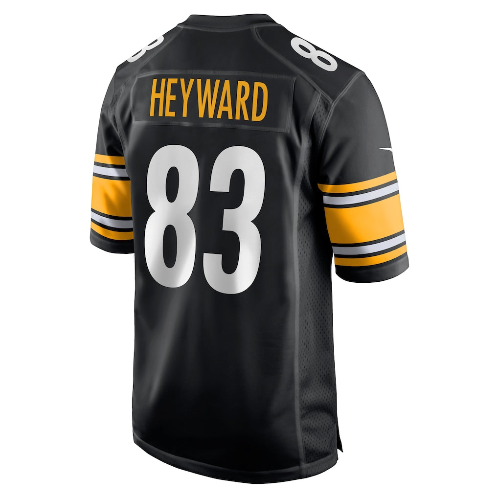 Punc P.Steelers #83 Connor Heyward Black Game Player Jersey