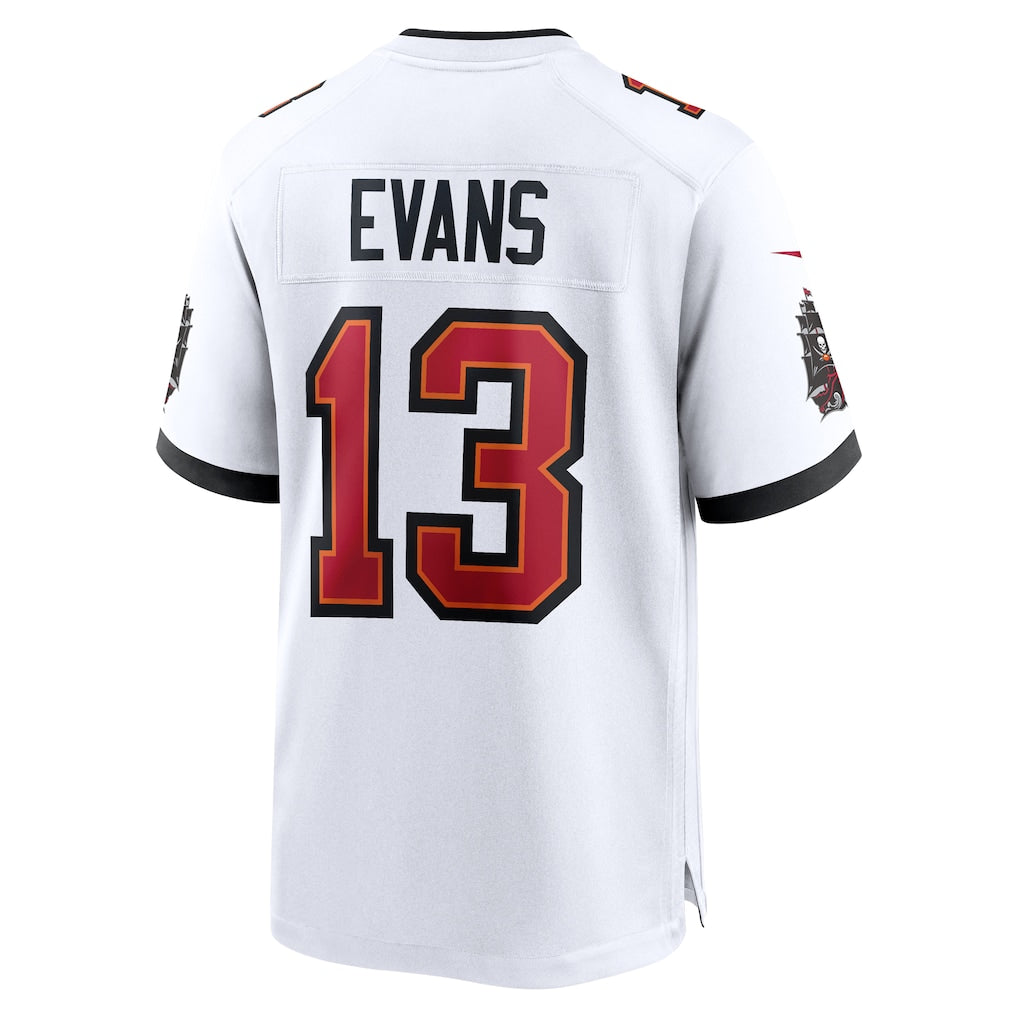 Punc TB.Buccaneers #13 Mike Evans White Game Jersey