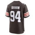 Punc C.Browns #94 Mason Graham Brown 2025 NFL Draft First Round Pick Game Jersey