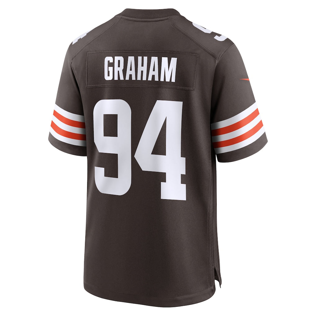 Punc C.Browns #94 Mason Graham Brown 2025 NFL Draft First Round Pick Game Jersey