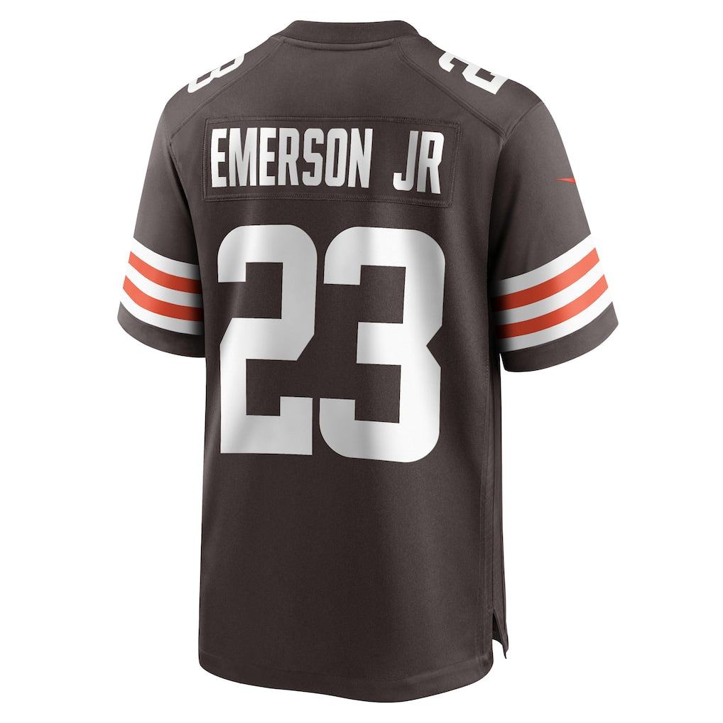 Punc C.Browns #23 Martin Emerson Jr. Brown Game Player Jersey
