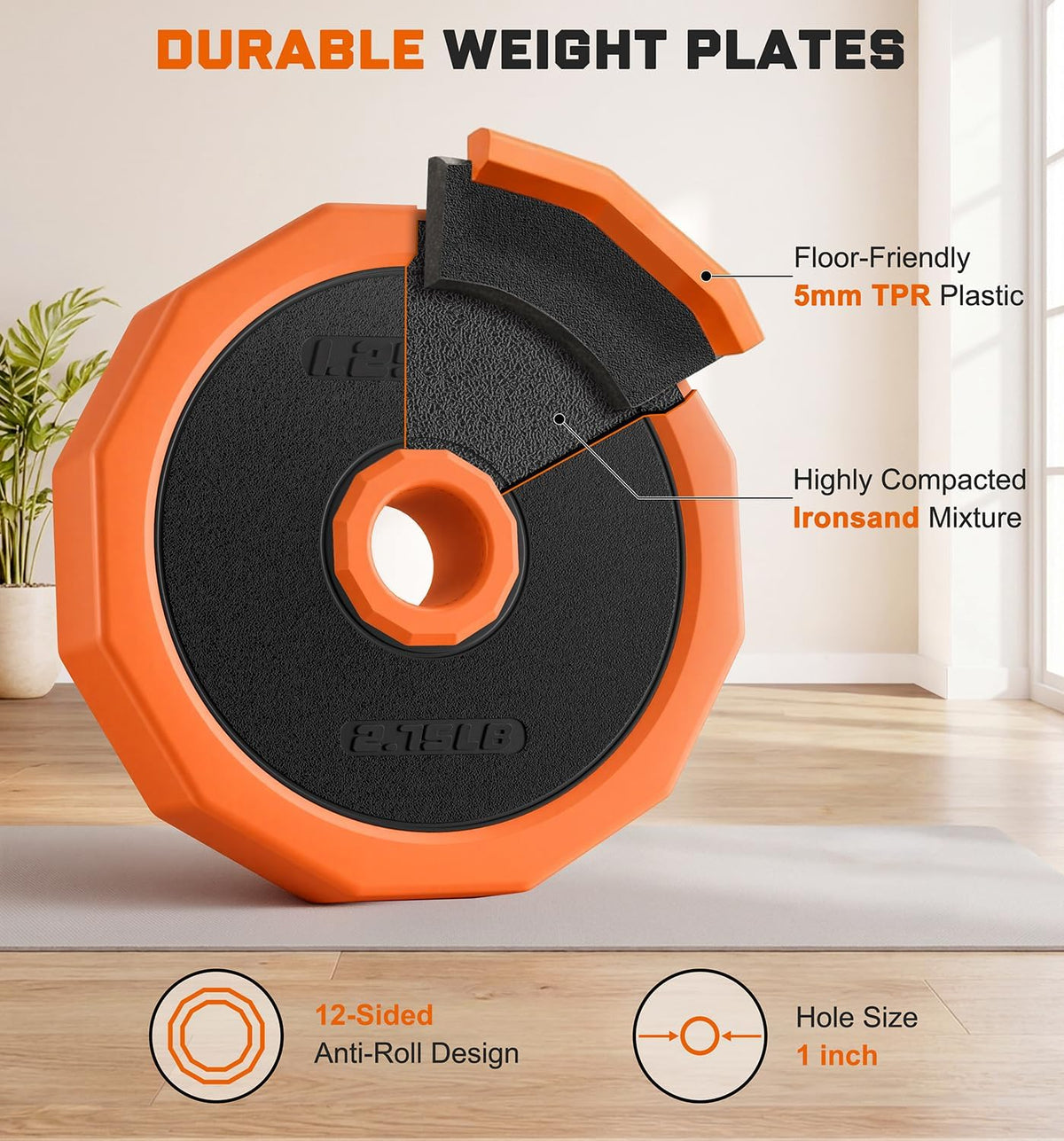 Adjustable Dumbbell Set with Barbell Connector, 5-in-1 Home Gym Free Weights for Full-Body Strength Training, Space-Saving Design for Apartments and Garage Gyms