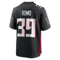 Punc A.Falcons #39 John Parker Romo Black Team Game Jersey