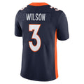 Punc D.Broncos #3 Russell Wilson Navy Alternate Vapor Limited Jersey