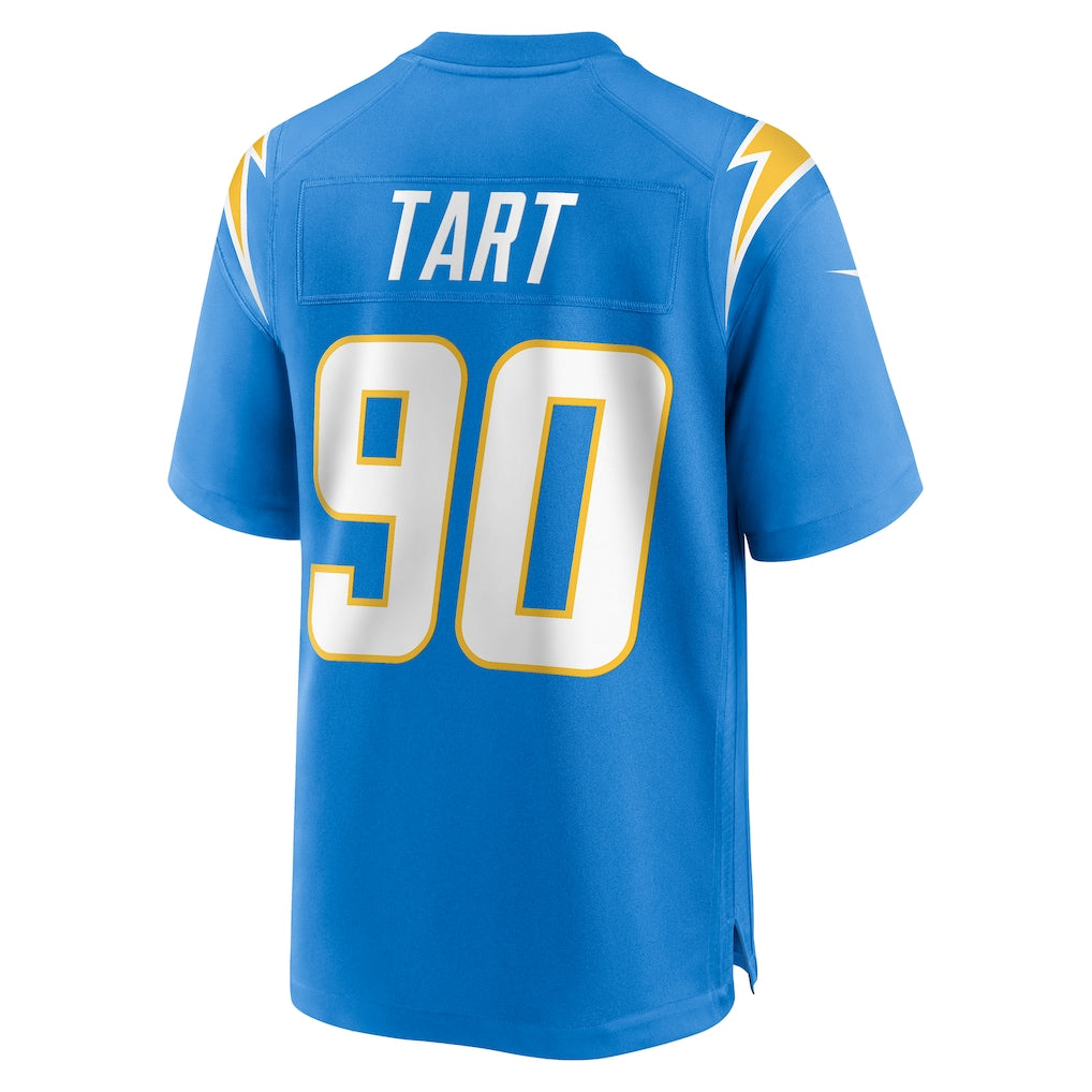 Punc LA.Chargers #90 Teair Tart Powder Blue Team Game Jersey